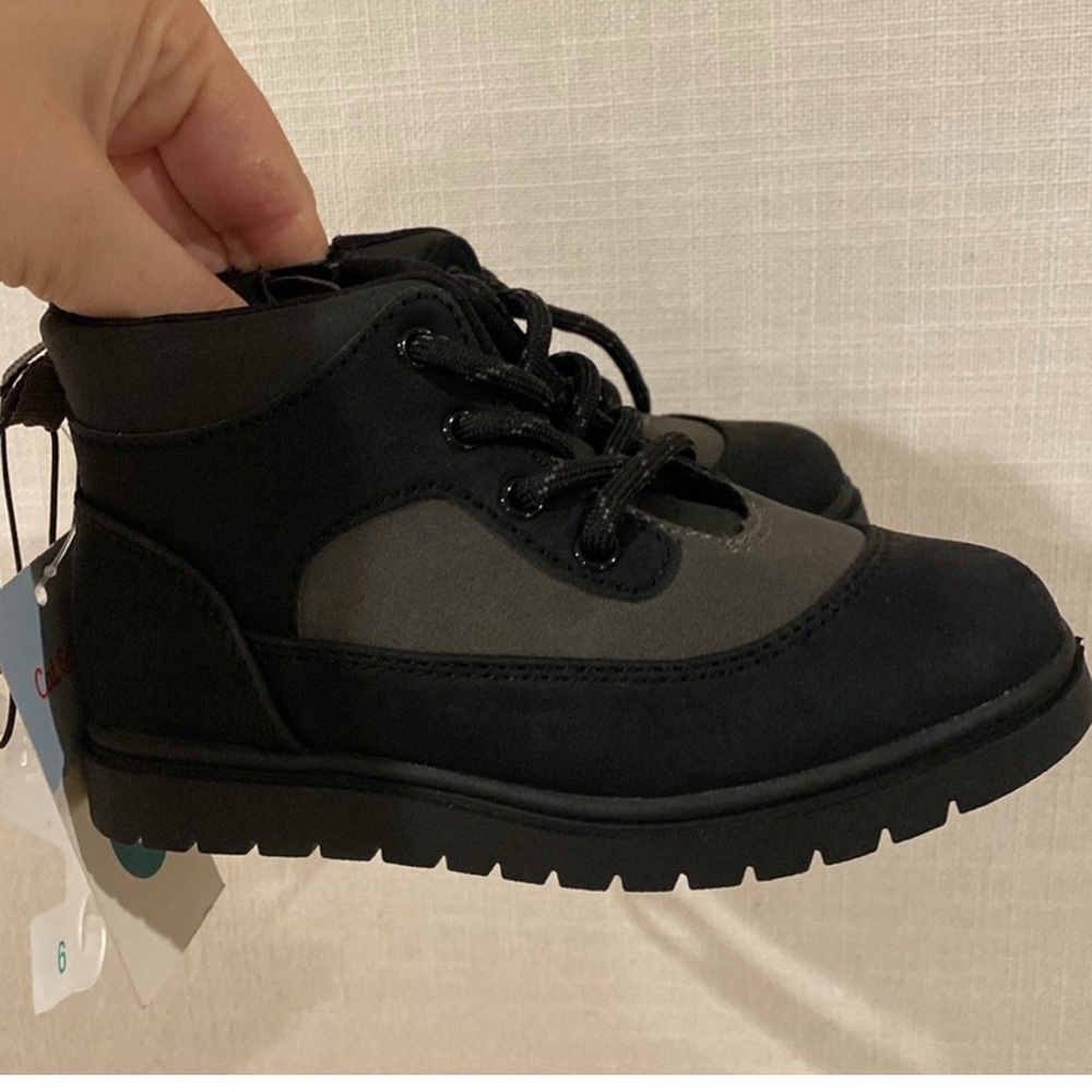 🆕Brand new w/ tags Han Boots from Cat & Jack™ sz 8 charcoal gray and black